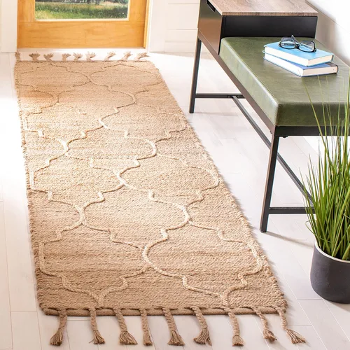 Vista 7 de SAFAVIEH Natural Fiber Collection - Alfombra decorativa de 2 pies 3 pulgadas x 4 pies, natural, hecha a mano, rústico, geométrico, marroquí