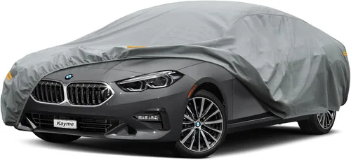Vista 203 de Kayme Funda de Coche de Servicio Pesado Impermeable para Todo Tipo de Clima, Ajuste Personalizado para Tesla Model S, Cubierta Exterior Completa