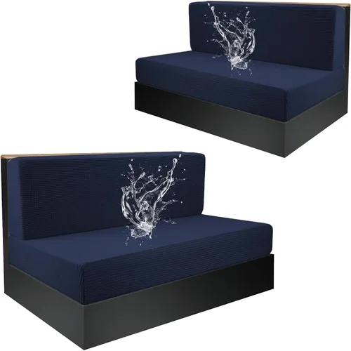 Vista 12 de Funda elástica para cojines de comedor de caravana, asiento de cabina de sofá jacquard para banco de automóvil de cámper