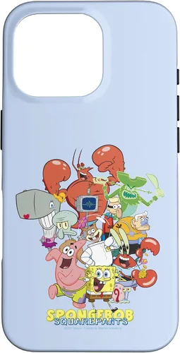 Vista 20 de Funda para iPhone 16 SpongeBob SquarePants Group Party Pose