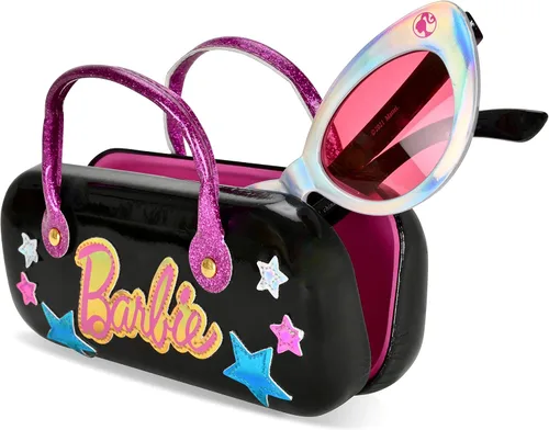 Vista 3 de Barbie Juego de lentes de sol y estuche rígido con mango para niña