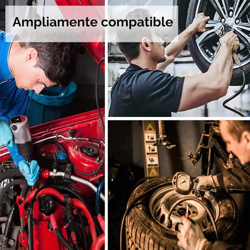 Vista 6 de Giraffe Tools TA10B - Carrete retráctil para manguera de aire de 25 pies, montaje en pared, compresor de aire de acero resistente, rebobinado
