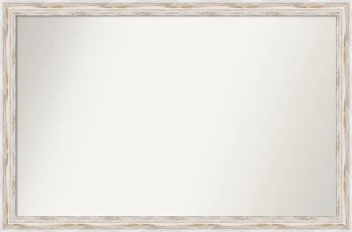 Vista 330 de Amanti Art Espejo personalizado, espejo de baño estrecho Alexandria White Wash, espejo de pared o espejo de tocador de baño sobre el fregadero