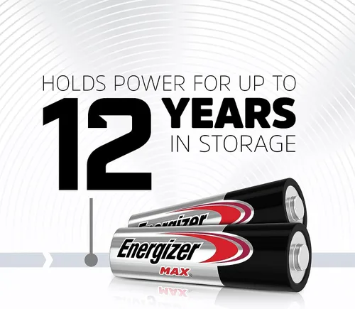 Vista 5 de Energizer Las baterías alcalinas AA, las baterías dobles A máximas de larga duración ofrecen una potencia confiable para el uso diario y situaciones