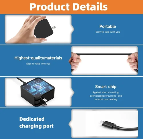 Vista 5 de Adaptador de corriente para puerta de enlace de Internet T-Mobile 5G - Cable de alimentación del cargador Arcadyan KVD21