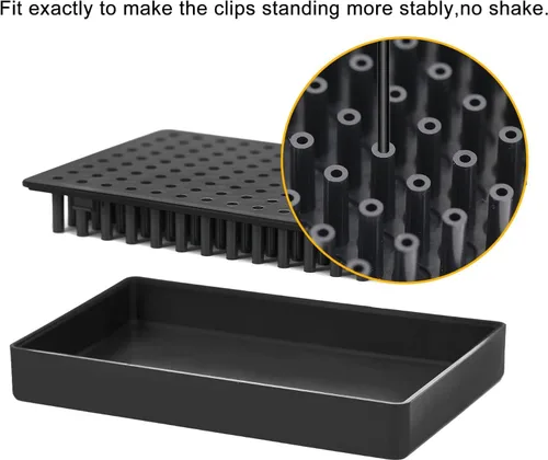 Vista 3 de Soporte de pintura para modelo, soporte de base y 12 piezas de clip de cocodrilo flexible, herramientas de modelado para aerógrafo, piezas