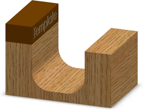 Vista 5 de Whiteside Router Bits 1372B - Broca para cuenco y bandeja, radio de 1/4 pulgadas, diámetro de corte de 3/4 pulgadas, longitud de corte de 5/8