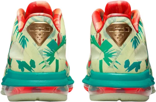 Vista 4 de Nike Lebron 9 Low Lebonald Palmer 2022 Edición Limitada, Lima blancaMango brillanteVerde Nuevo
