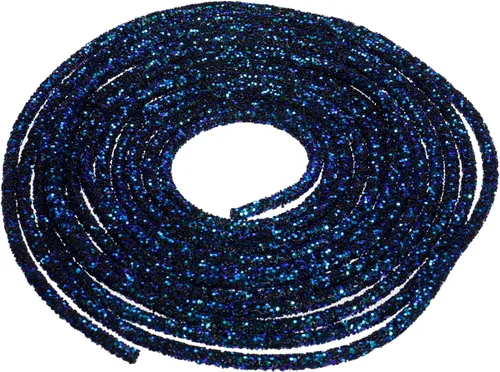 Vista 40 de MECCANIXITY Cuerda de lentejuelas con purpurina de 2.5 yardas, 6mm, 0.24 pulgadas, cuerda de tubo de lentejuelas con diamantes de imitación