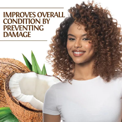 Vista 2 de Biosilk Terapia de Seda con Aceite de Coco Natural Tratamiento Sin Enjuague, Ayuda a Controlar el Encrespamiento y los Cabellos Sueltos, Sin