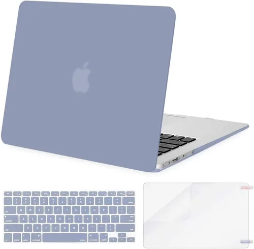 Vista 10 de MOSISO Funda compatible con MacBook Air de 13 pulgadas (modelos: A1369 y A1466, versión anterior 2010-2017), carcasa rígida de plástico, cubierta