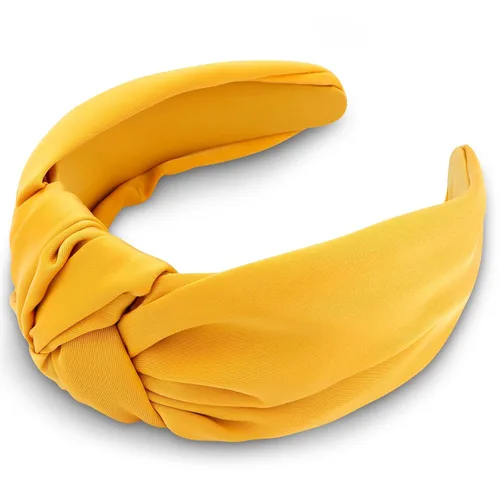 Vista 8 de TOBATOBA Diadema de seda satinada con nudo superior negro, grande, antideslizante, accesorios para el cabello para mujer