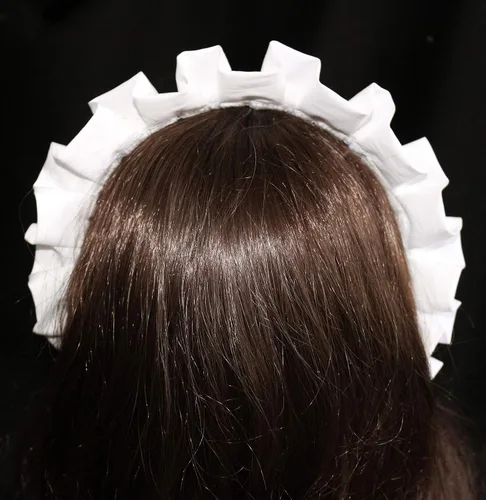 Vista 5 de Lolita Maid Cosplay - Diadema gótica para mujer