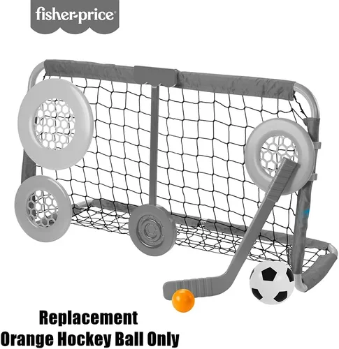 Vista 4 de Piezas de repuesto para Fisher-Price Let's Goal! Sports Net - HBW32 ~ Reemplazo de pelota de hockey naranja