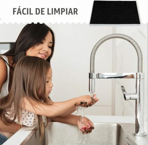 Vista 6 de Almohadilla de tinta, almohadilla de tinta lavable de 5 x 4 pulgadas para niños, color negro