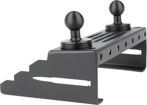 Vista 4 de Soporte para teléfono Bulletpoint de metal para tablero Compatible con Ford F150 2015-2020 y F250/F350 Super Duty 2017-2022 - Montura de bola