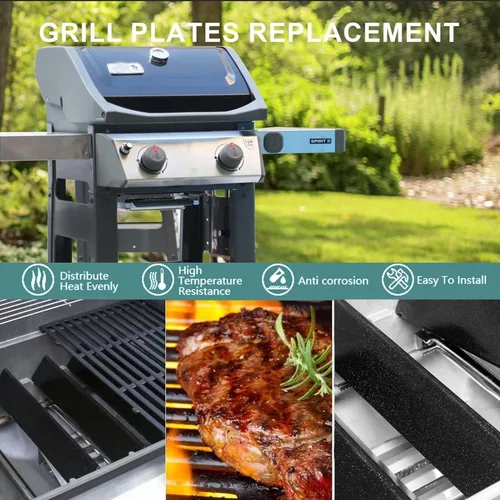 Vista 2 de Repuesto para piezas de parrilla Weber Spirit 7635 Weber Spirit I & II Serie 200, Spirit E210, S210, E220, S220, 7635 Barras saborizantes/Placas