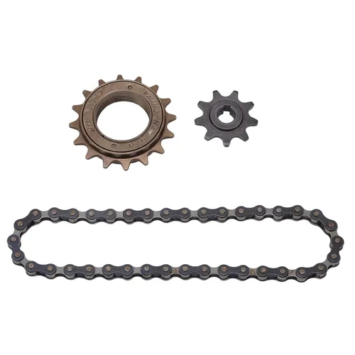 Vista 8 de Vbestlife Kit de cadena de rueda libre - Rueda libre de 16 dientes, piñón de 9 dientes, cadena de 38 secciones para accesorios de modificación