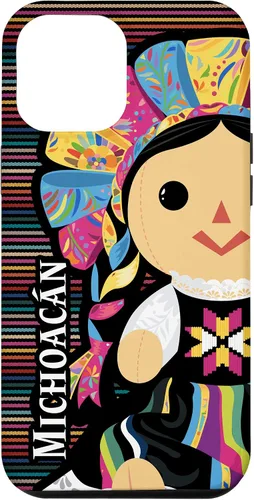Vista 10 de Funda para iPhone 12 mini Michoacan Monita Muneca Maria de Trapo Mexicana