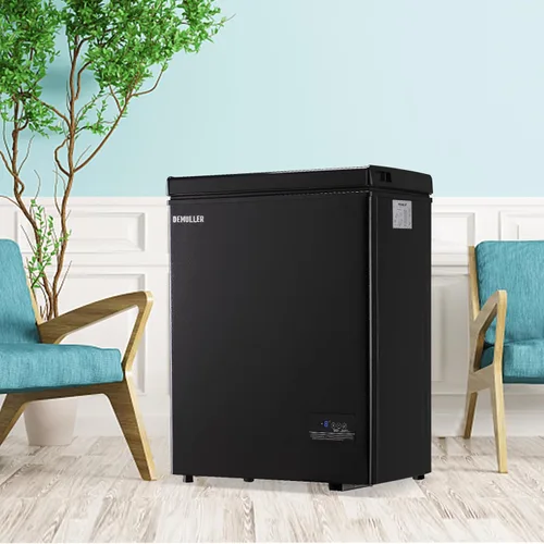 Vista 8 de DEMULLER Congelador de pecho pequeño y profundo con cesta extraíble, congelador compacto con panel de control digital, rango de temperatura de -12℉