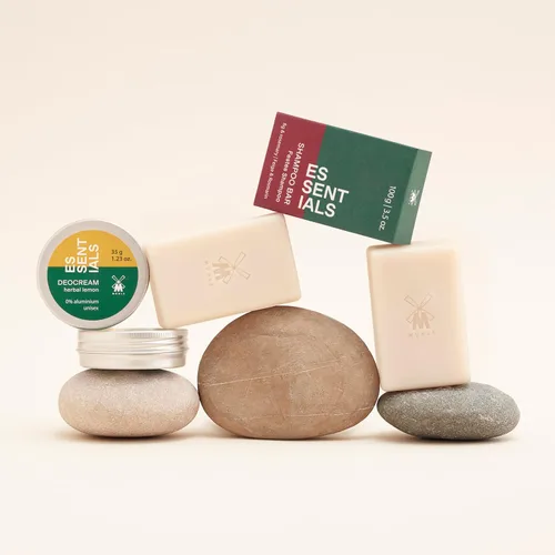 Vista 4 de Muhle Essentials - Barra de champú vegano de higos y romero 3.53 oz