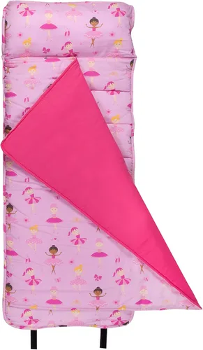 Vista 3 de Wildkin Paquete de mochila de 12 pulgadas con alfombrilla original para siesta (bailarina)