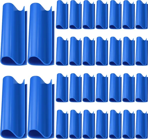 Vista 7 de Nuanchu Clips de cubierta de piscina para piscinas sobre el suelo, 3.15 pulgadas, resistente al viento, clips para piscinas sobre el suelo