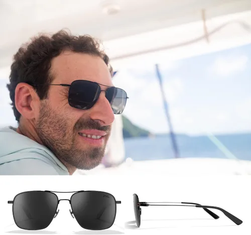 Vista 2 de Zeal Optics Pescadero Square Aviator Gafas de sol polarizadas