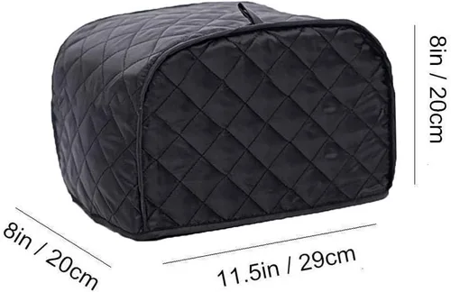 Vista 2 de Tostadora Electrodoméstico Cubierta de poliéster Tostadora Pan Cubierta Protector de Bakeware Protección contra el polvo y la huella dactilar Dos
