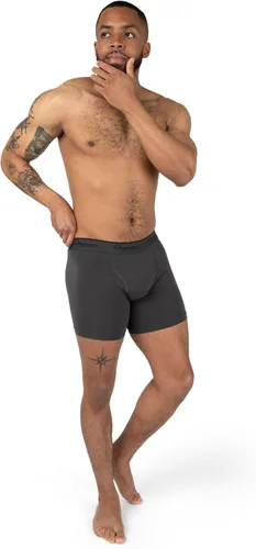 Vista 7 de Calzoncillos tipo bóxer para hombre, frescos, suaves, elásticos, éticos, paquete de 3