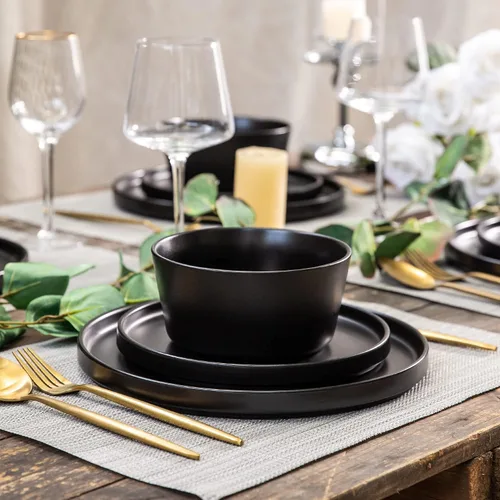 Vista 6 de AmorArc Juego de 6 platos de cerámica, esmalte mate de 8.0 pulgadas para cocina, postre, ensalada, aperitivo, platos pequeños para platos llanos