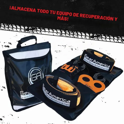Vista 7 de GearAmerica - Kit de recuperación todoterreno de 9 toneladas, incluye correa de remolque, protector de árboles, polea de bloque de tracción