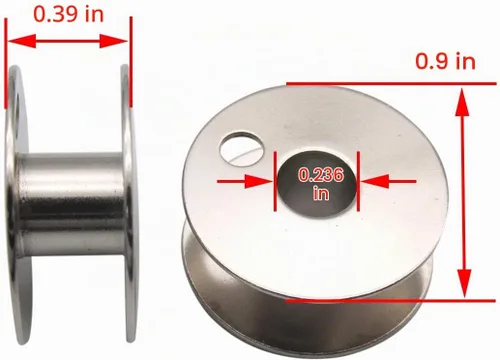 Vista 2 de CKPSMS Marca - #203470 BOBBINS de acero compatible con CONSEW 225 226RB 227 Singer 111W 212W JUKI LU-562 + (20 piezas)