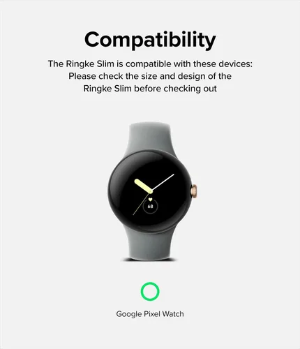 Vista 5 de Ringke Onyx - Funda compatible con Google Pixel 7 [negra] + funda delgada compatible con Google Pixel Watch [transparente + negro]