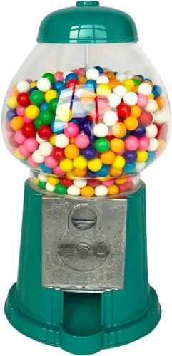 Vista 5 de Máquina clásica de chicle/dispensador de dulces, 9 pulgadas - negro