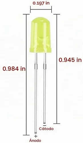 Vista 6 de MCIGICM - Diodos de luz LED de 0.197 in, kit surtido de circuitos LED para experimentos de proyectos científicos (multicolor, 5 colores) LED