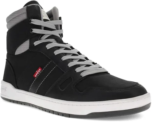 Vista 5 de Levi's BB Hi CZ - Botas de deporte casuales de moda para hombre, NegroGris