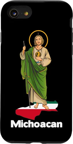 Vista 18 de Funda para iPhone 16 San Judas Tadeo con Michoacán México