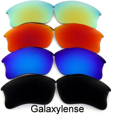 Vista 2 de Lentes de repuesto para Oakley Flak Jacket XLJ polarizadas Negro & Azul & Rojo & Oro 4Par