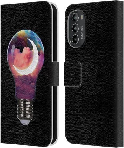 Vista 7 de Head Case Designs Officially Licensed Dave Loblaw Boy Painting Moon Clouds Sci-Fi and Surreal Leather Book Wallet Case Cover Compatible with