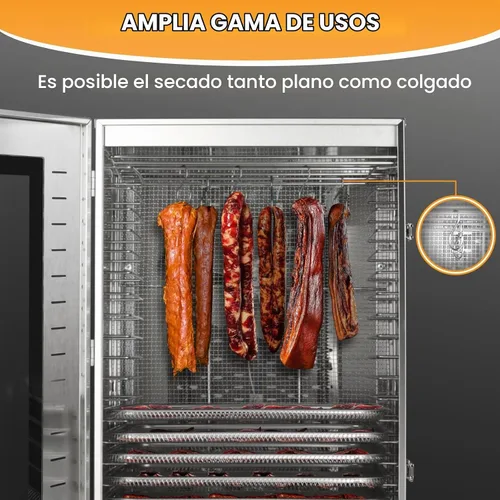 Vista 2 de Commercial Food-Dehydrator Machine 16 Trays 27.28ft² Large Food Dryer 1500W