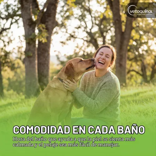 Vista 8 de Champú universal de azufre medicado Vetoquinol para mascotas, 16 oz