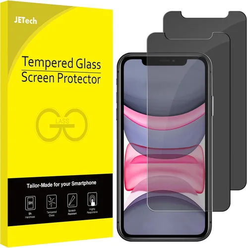 Vista 10 de JETech Protector de pantalla de privacidad para iPhone SE 3 (3ª edición 2022) de 4.7 pulgadas, película de vidrio templado antiespía, compatible