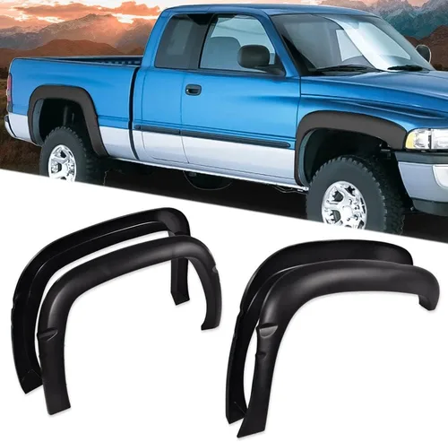 Vista 9 de CHEDA 4 guardabarros compatibles con Dodge Ram 1994 1995 1996 1997 1998 1999 2000 2001 Dodge Ram 1500/1994-2002 Dodge Ram 2500 3500 texturizado