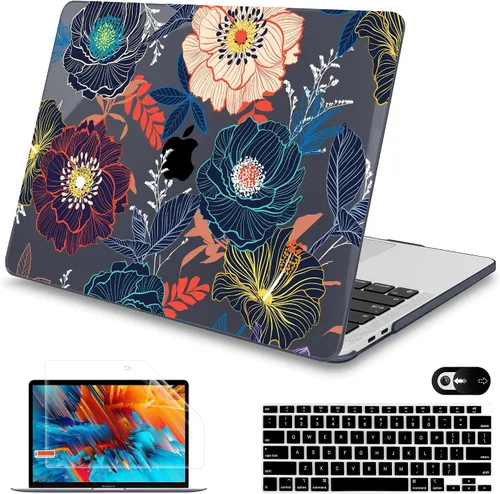 Vista 14 de Mektron para MacBook Air 13 Funda A1466/A1369 (Versión 2010-2017), Cubierta de carcasa rígida de plástico con fijación a presión para MacBook Air