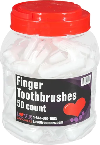 Vista 2 de Groomer Essentials Cepillos de dientes para dedos - 50