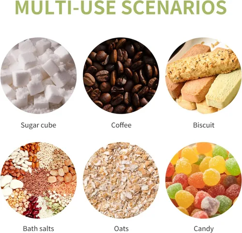 Vista 13 de Recipientes herméticos de almacenamiento de alimentos, frasco de vidrio con cuchara de madera y tapas, frascos de 20 oz para servir sal de baño