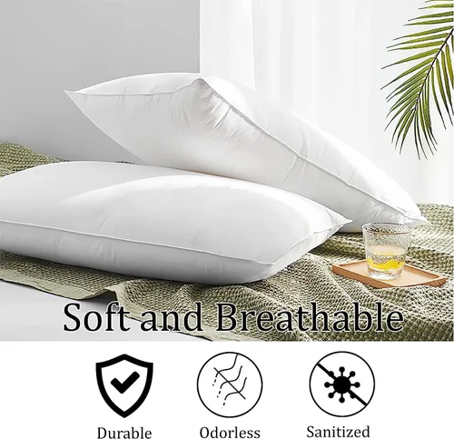 Vista 2 de linens delight Highland Feather® - Almohada de plumón europea tamaño estándar - 800 relleno de potencia