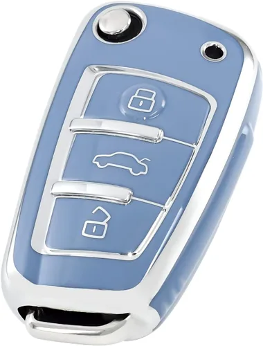 Vista 8 de OFFCURVE para Audi Funda de Llave, Carcasa de Llave de TPU Suave Premium de 360 Grados de Protección Completa Compatible con Audi A1 A3 Q3 Q7 R8 A6L
