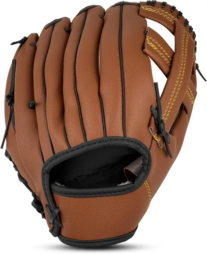 Vista 11 de Guante de béisbol, guante de sóftbol, guante de béisbol, 10.5-12.5 pulgadas para entrenamiento de jóvenes y adultos y juego de principiantes